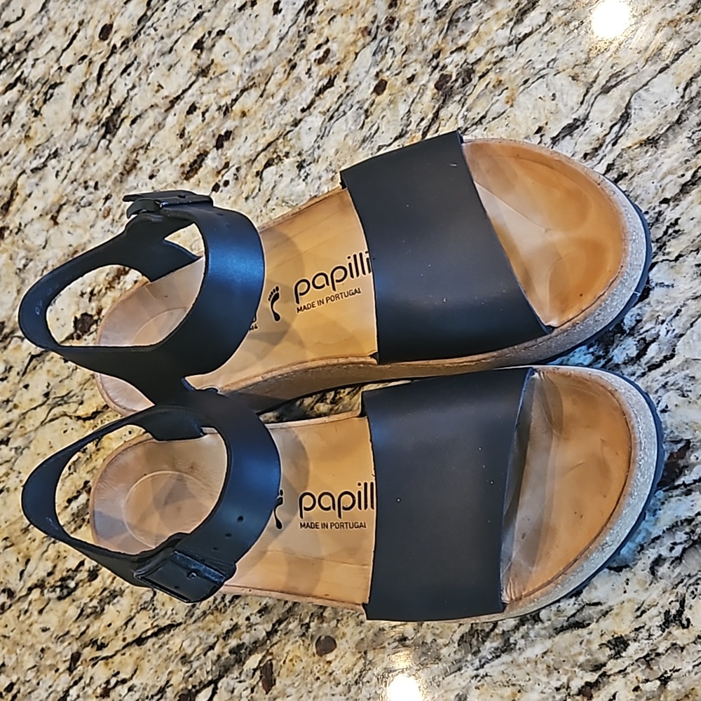 Papillio Glenda platform sandle, black, size 37